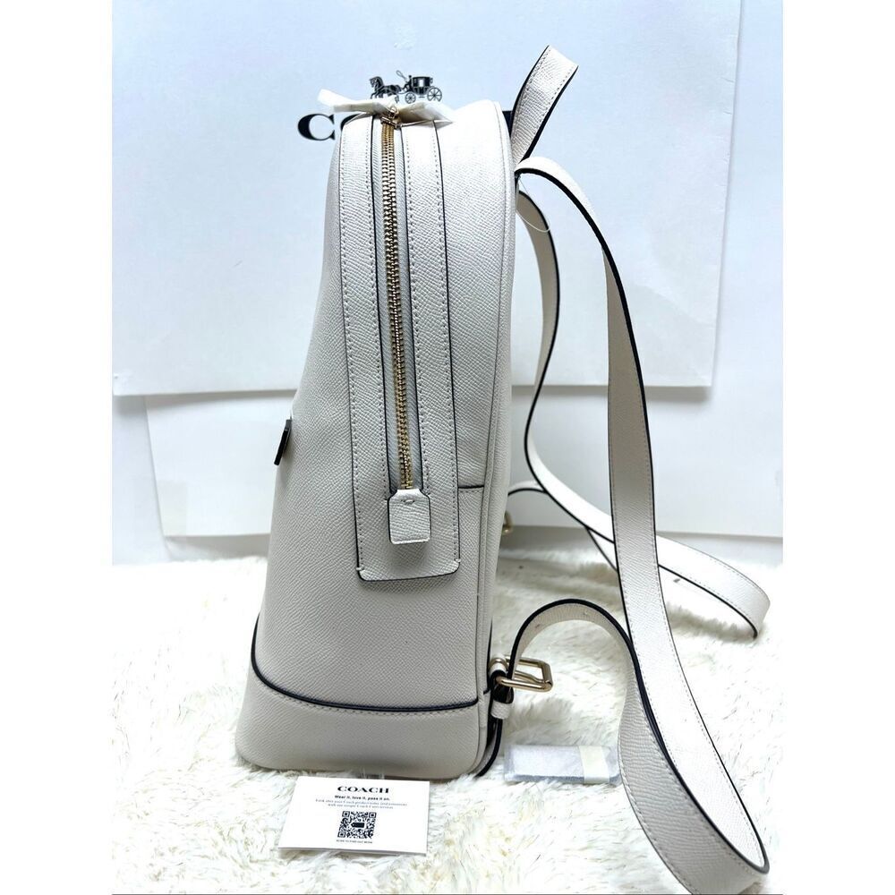 🔥🎁New! COACH Kenley Backpack Signature Canvas Chalk White Msrp:$398.00 - Picture 5 of 7